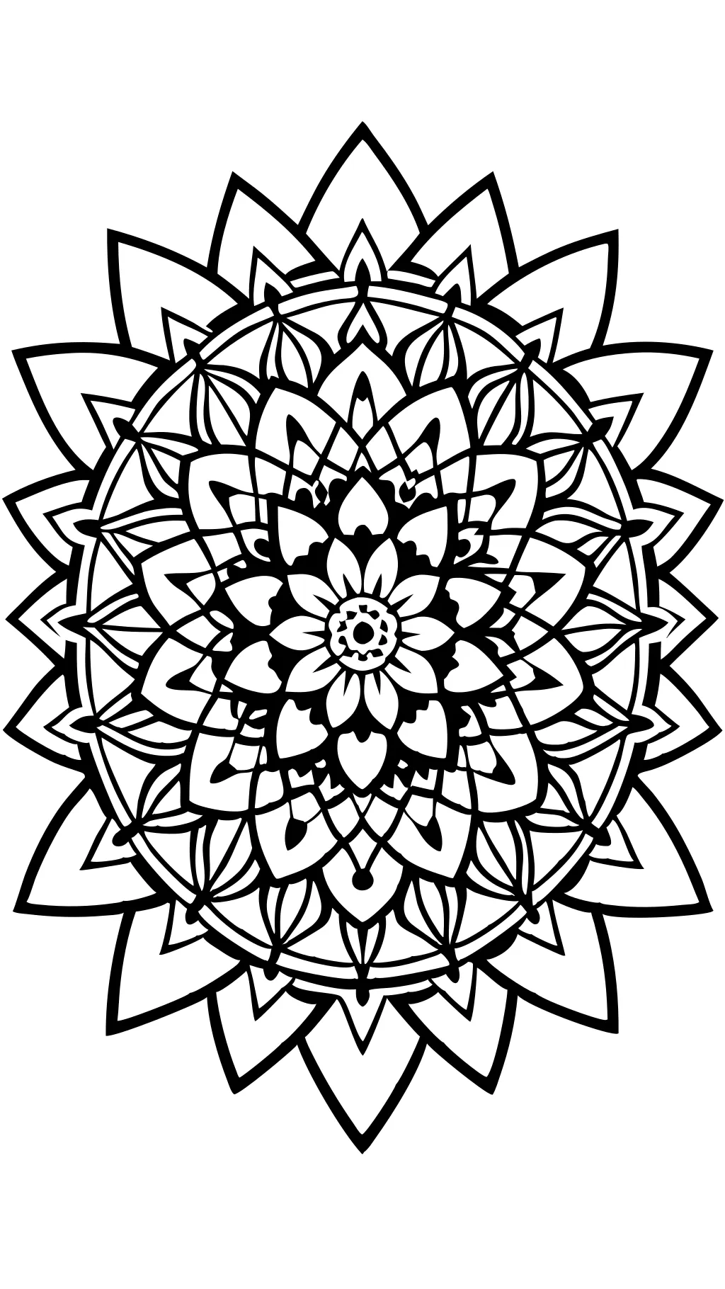 coloriages de mandala avancés